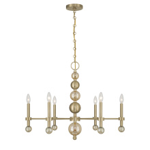 Savoy House Canada 1-2511-6-127 - Crescent 6-Light Chandelier in Noble Brass
