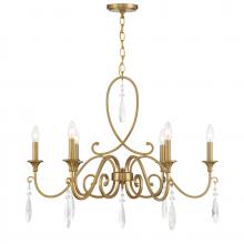 Savoy House Canada 1-2700-6-322 - Fairchild 6-Light Chandelier in Warm Brass