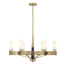 Savoy House Canada 1-2914-6-322 - Farrell 6-Light Chandelier in Warm Brass by Dann Foley