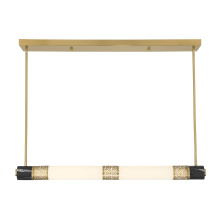 Savoy House Canada 1-2917-1-322 - Farrell 1-Light Linear Chandelier in Warm Brass by Dann Foley
