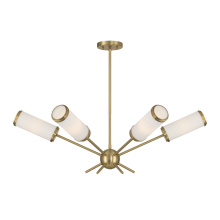 Savoy House Canada 1-3198-6-322 - Denison 6-Light Chandelier in Warm Brass by Dann Foley