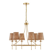 Savoy House Canada 1-3961-6-322 - Ashbury 6-Light Chandelier in Warm Brass