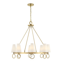 Savoy House Canada 1-4702-8-322 - Wilkes 8-Light Chandelier in Warm Brass by Dann Foley