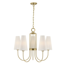 Savoy House Canada 1-4703-5-322 - Wilkes 5-Light Chandelier in Warm Brass by Dann Foley