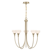 Savoy House Canada 1-5082-5-127 - Florena 5-Light Chandelier in Noble Brass by Breegan Jane