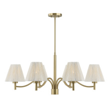 Savoy House Canada 1-6084-6-127 - Rosa 6-Light Chandelier in Noble Brass