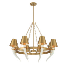 Savoy House Canada 1-6306-8-322 - Hearne 8-Light Chandelier in Warm Brass by Dann Foley
