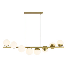 Savoy House Canada 1-6524-8-322 - Turin 8-Light Linear Chandelier in Warm Brass by Dann Foley