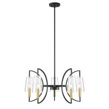 Savoy House Canada 1-7169-5-143 - Hanley 5-Light Chandelier in Matte Black and Warm Brass