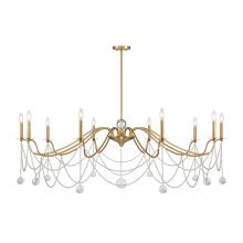 Savoy House Canada 1-7504-10-322 - Mariposa 10-Light Chandelier in Warm Brass
