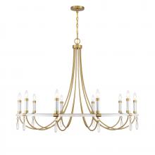 Savoy House Canada 1-7712-10-195 - Mayfair 10-Light Chandelier in Warm Brass and Chrome