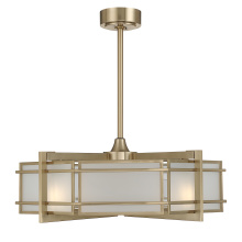 Savoy House Canada 30-FD-495-127 - Canterbury 4-Light Fan D'Lier in Noble Brass