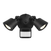 Savoy House Canada 4-FLOOD-MS-A2-3CCT-BK - LED 3CCT Motion Sensored Double Flood Light in Black