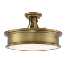 Savoy House Canada 6-134-3-322 - Watkins 3-Light Ceiling Light in Warm Brass