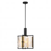Savoy House Canada 7-1699-3-143 - Hayward 3-Light Pendant in Matte Black with Warm Brass Accents