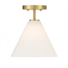Savoy House Canada 7-4011-1-322 - Blair 1-Light Mini-Pendant or Semi-Flush in Warm Brass