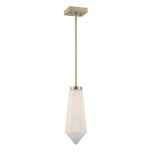 Savoy House Canada 7-6121-1-127 - Leland 1-Light Pendant in Noble Brass by Dann Foley