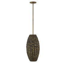 Savoy House Canada 7-8416-1-220 - Tierra Brisa 1-Light Pendant in Riviera Brass by Breegan Jane