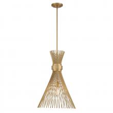 Savoy House Canada 7-9602-1-171 - Longfellow 1-Light Pendant in Burnished Brass
