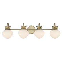Savoy House Canada 8-1028-4-127 - Melbourne 4-Light Bathroom Vanity Light in Noble Brass