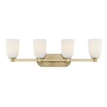 Savoy House Canada 8-1245-4-127 - Baldwin 4-Light Bathroom Vanity Light in Noble Brass