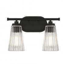 Savoy House Canada 8-1745-2-BK - Chantilly 2-Light Bathroom Vanity Light in Matte Black