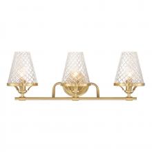 Savoy House Canada 8-3596-3-322 - Candler 3-Light Bathroom Vanity Light in Warm Brass