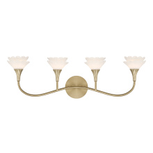 Savoy House Canada 8-5081-4-127 - Florena 4-Light Bathroom Vanity Light in Noble Brass by Breegan Jane