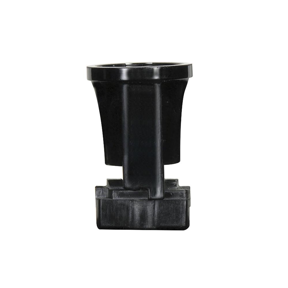 Pressure Fit Candelabra Base Socket; Pin Socket With Twist Top; Phenolic; 1-3/8" Height;