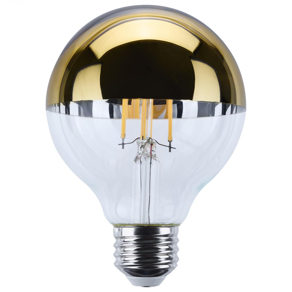 5.5 Watt G25 LED; Medium Base; 2700K CCT; Gold Crown; 60 Watt Replacement