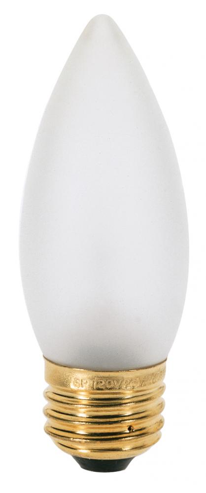 40 Watt B11 Incandescent; Frost; 1500 Average rated hours; 360 Lumens; Medium base; 120 Volt