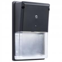 Satco Products Inc. 65/888 - Turtle Safe Wall Pack; 20 Watt; 4000K CCT; Black Finish; Amber Light