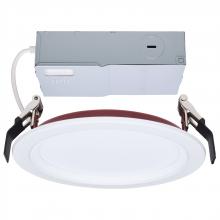 Satco Products Inc. S11867R1 - 13 Watt LED; Fire Rated 6 Inch Direct Wire Slim Fit Step Baffle Downlight; Round Shape; White