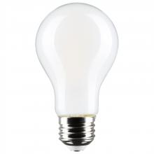 Satco Products Inc. S12151 - 8 Watt LED A19; 3000K-2000K Warm Dimming; Medium Base; Frost Finish