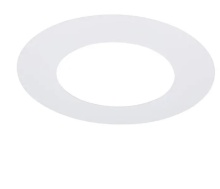 Satco Products Inc. S13541 - 6'' Flat Goof Ring for Commercial Downlights, Round, White Finish, 10.00 OD, 6.00 ID, 0.032