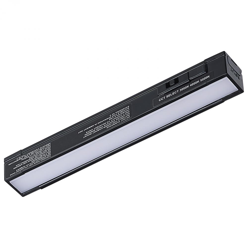 2 Watt 6-Inch LED Under Cabinet; 30K/40K/50K CCT Selectable; Black Finish; 120 Volt