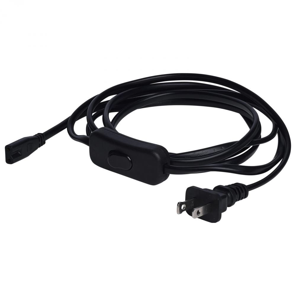 8-Foot Power Cord; Line Switch; Black Finish