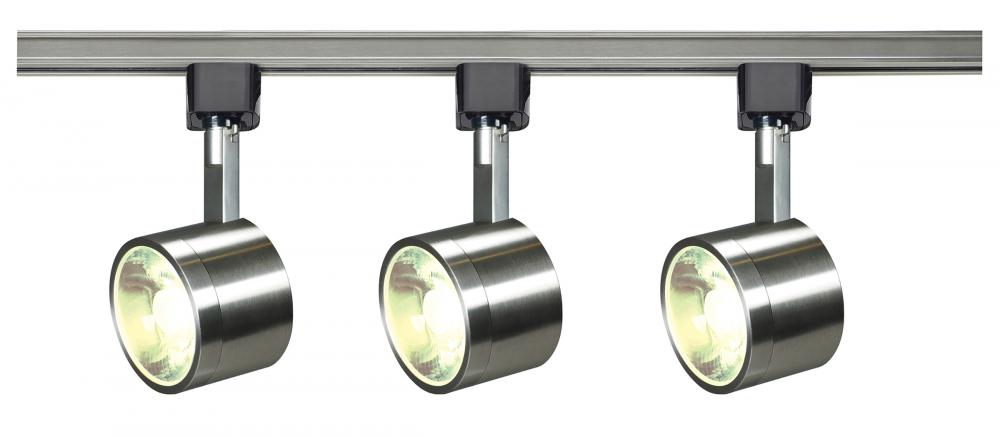 3 Light - Track Lighting Kit - 12 Watt LED per Head - 3000K - 4 foot Track - 36 degree - Round shape