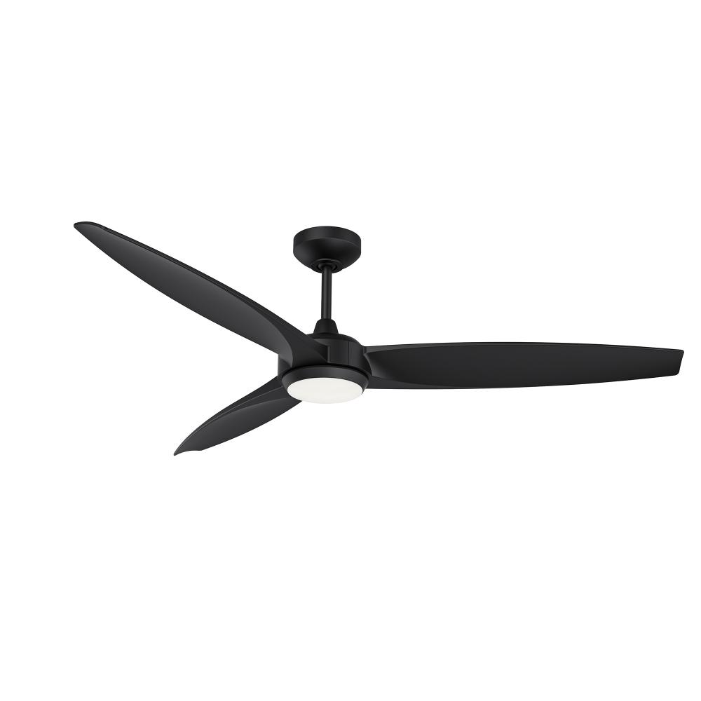 Steltra 56 in. Matte Black Ceiling Fan
