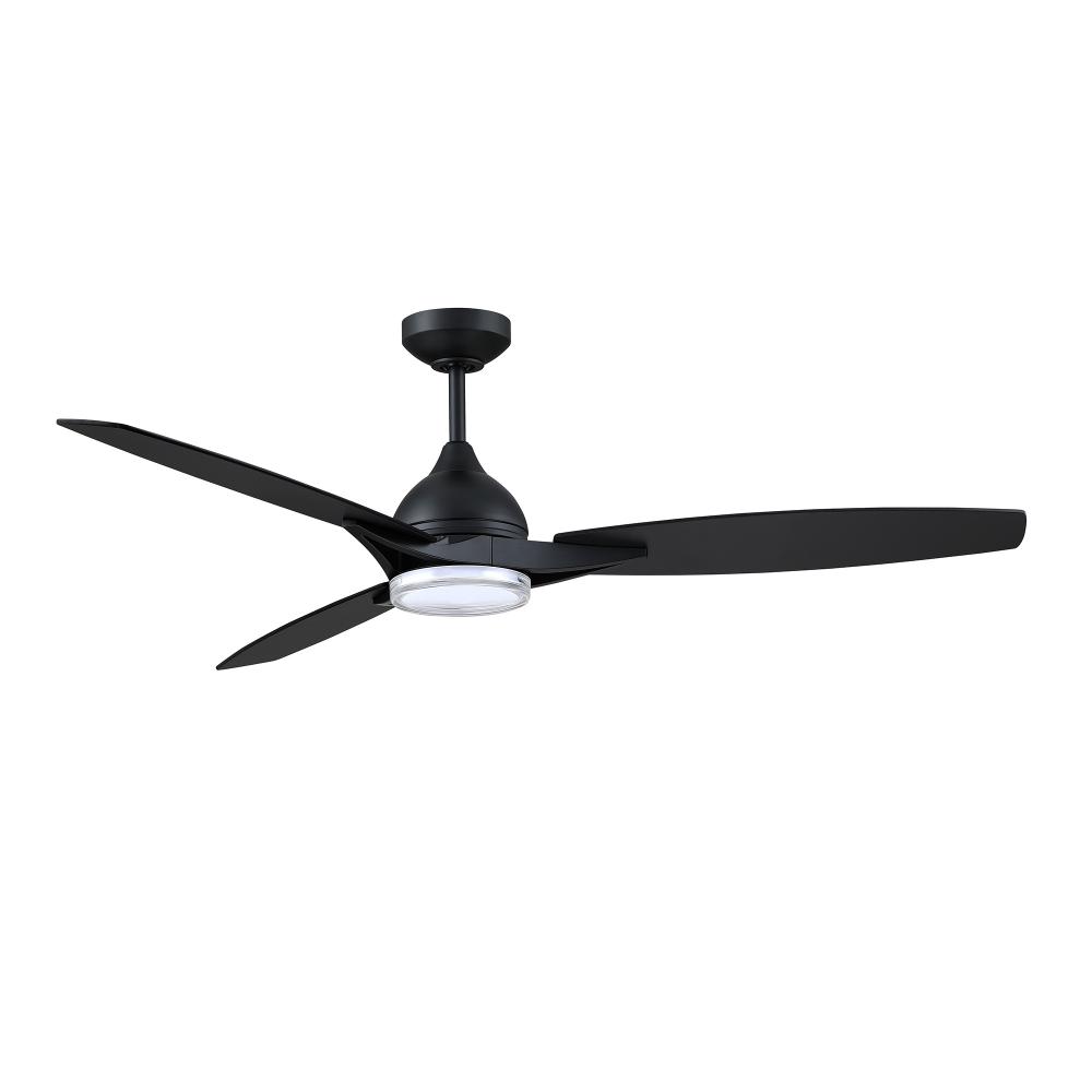 Novum 56 in. Black Ceiling Fan