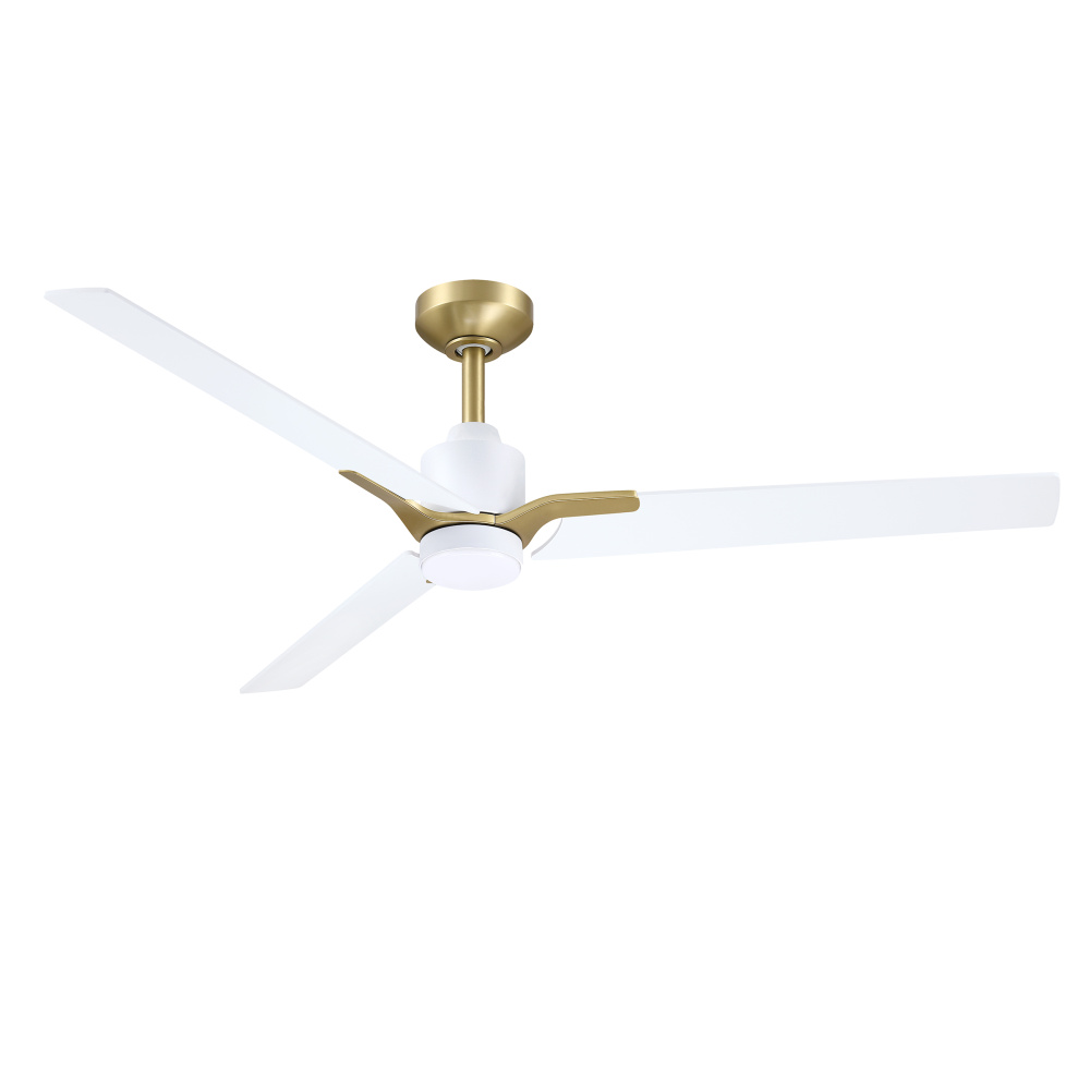 Ancon 52 in. White & Brass Ceiling Fan