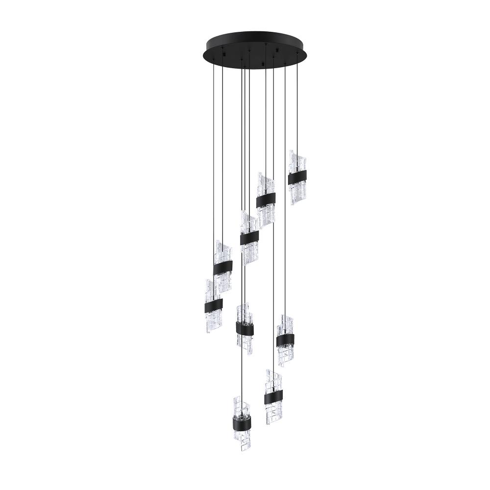Silhouettes 9-Light LED Pendant Pan