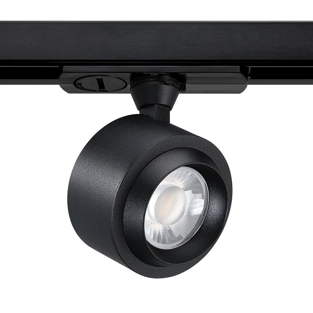 Trac-Tech 12 Watt Integrated LED Track Cylinder in A Matte Black Finish