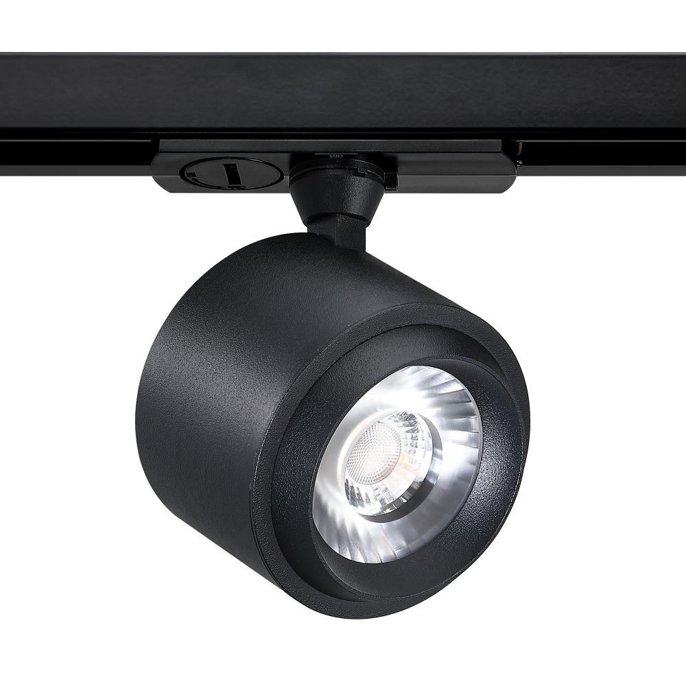 Trac-Tech 20 Watt Integrated LED Track Cylinder in A Matte Black Finish