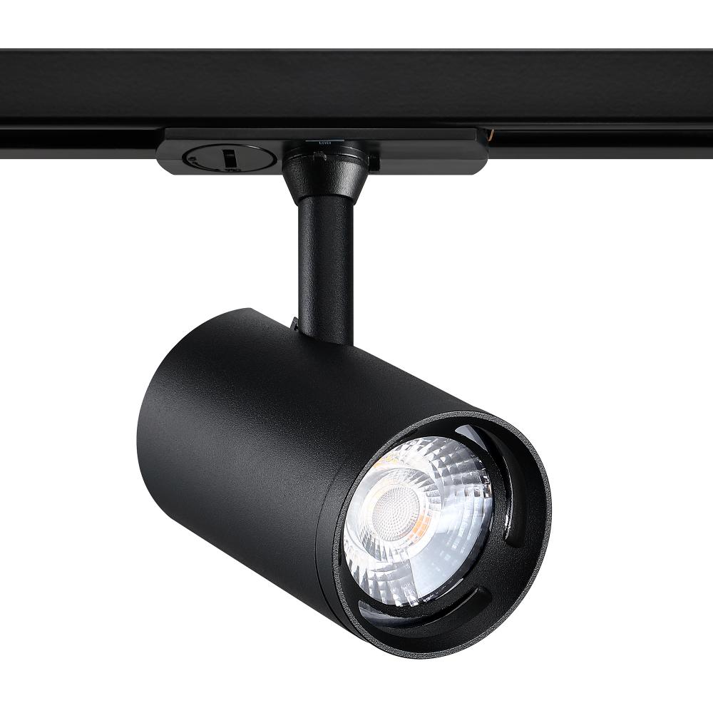 Trac-Tech 12 Watt Integrated LED Track Cylinder in A Matte Black Finish