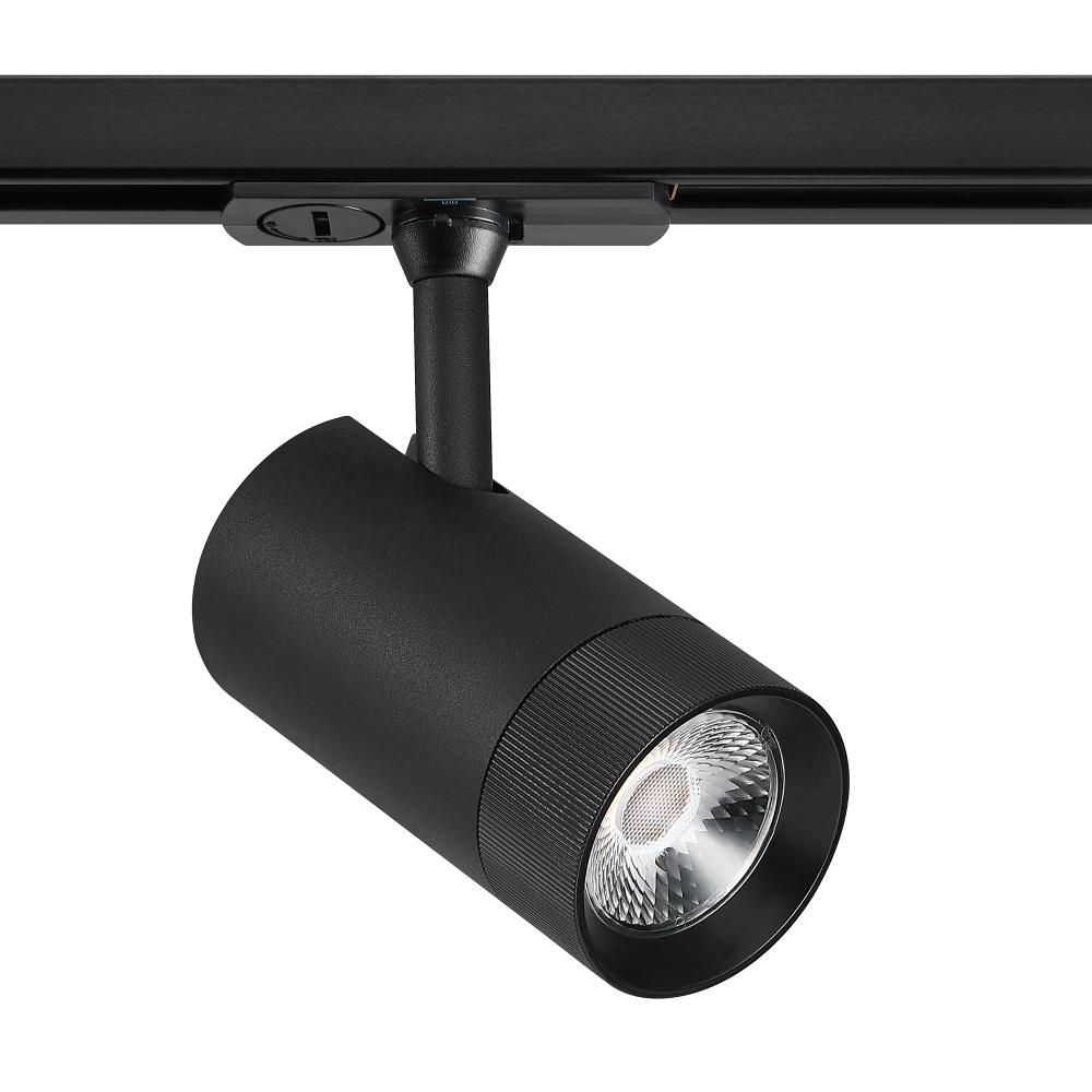 Trac-Tech 12 Watt Integrated LED Track Cylinder in A Matte Black Finish
