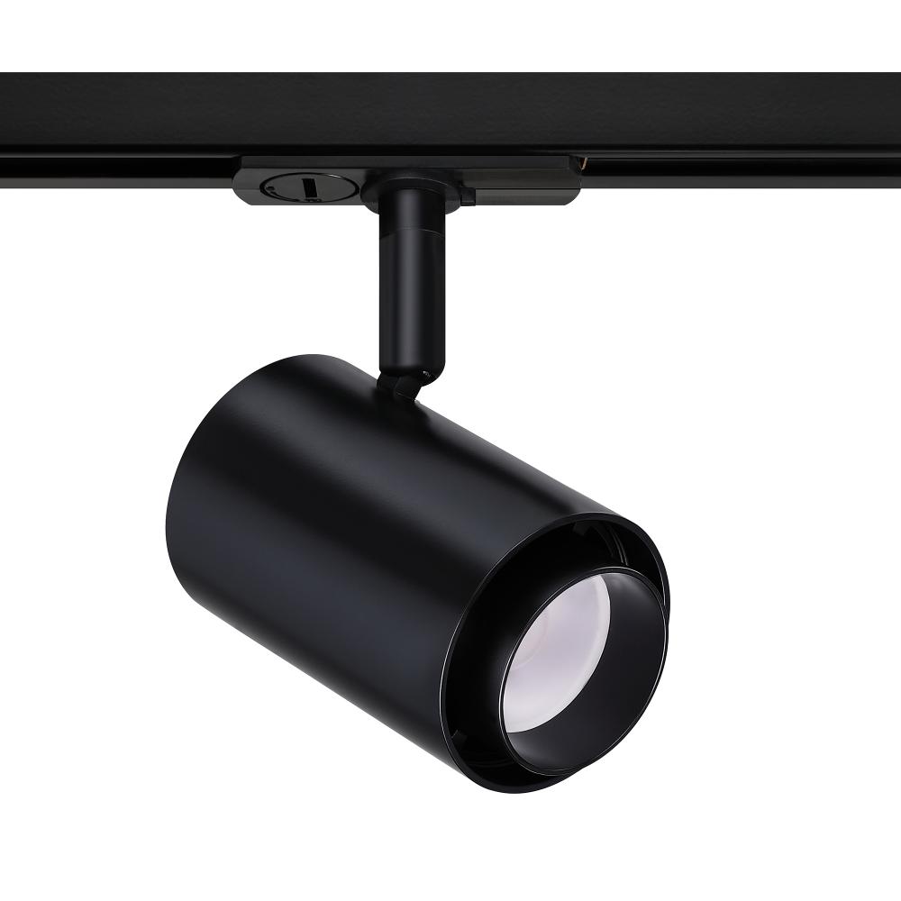 Trac-Tech 10 Watt Integrated LED Track Cylinder in A Matte Black Finish