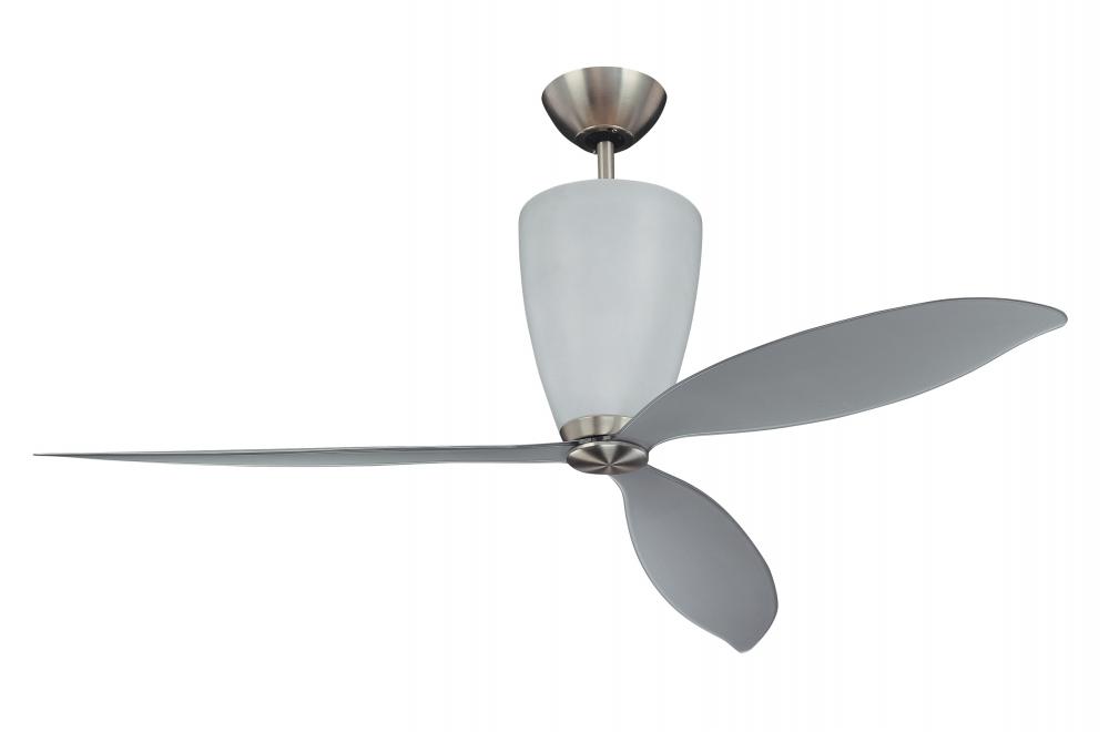 Three Light Satin Nickel Ceiling Fan