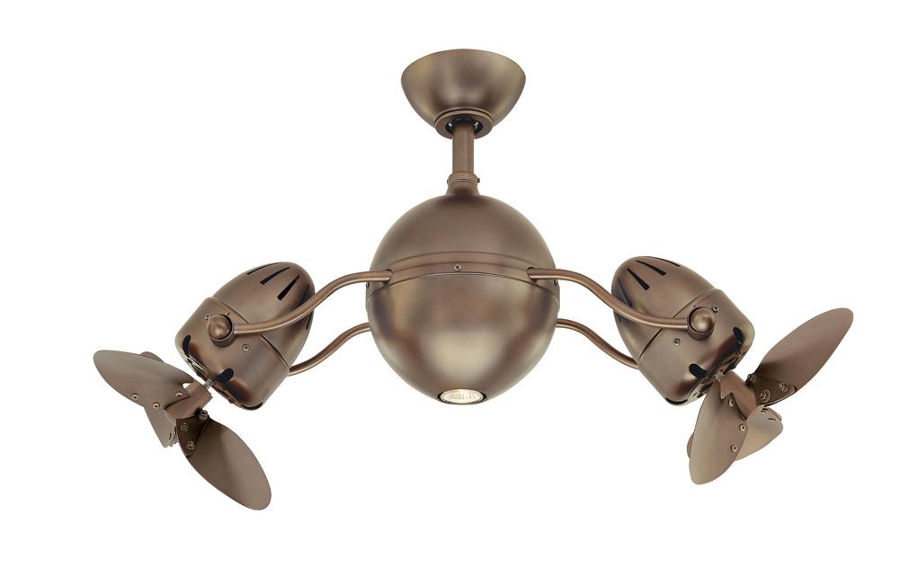 Oil Brushed Bronze Dual Motor Ceiling Fan