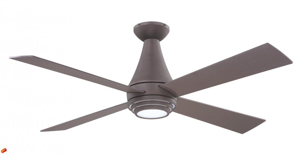 One Light Oil Rubbed Bronze Hugger Ceiling Fan
